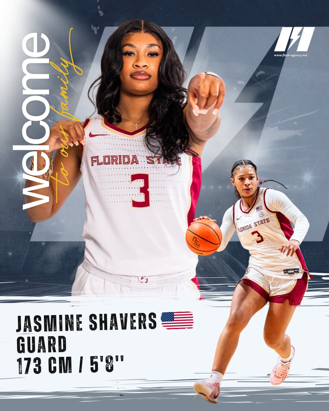 Jasmine Shavers has signed with Flash Agency