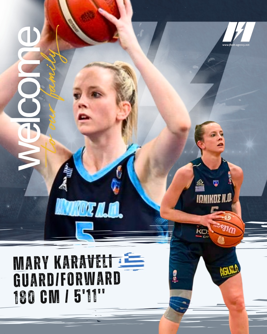 Mary Karaveli has signed with Flash Agency 