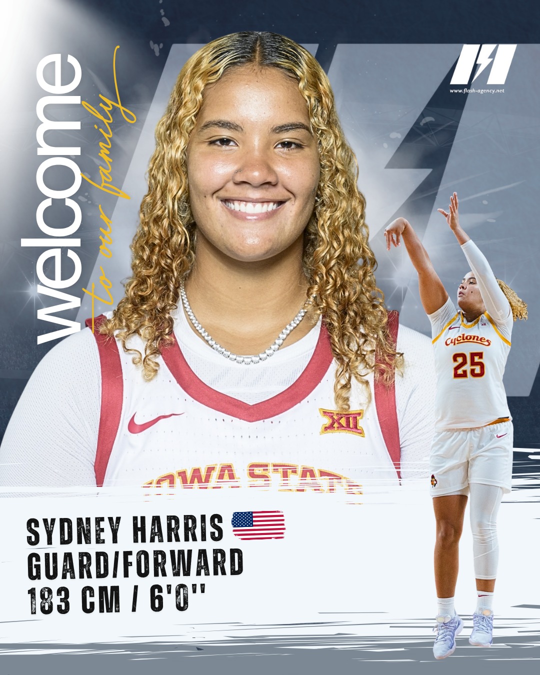 Sydney Harris has signed from Flash Agency